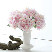 Hydrangea artificielle française imprimée en 3D, branche unique, tête de fleur de 16 cm, 28 fleurs, hydrangea en soie pour la décoration de table, d'événements et de fêtes
