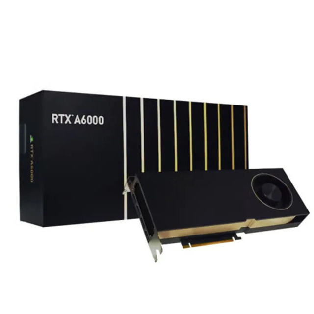 Hot-selling New GPU RTX A6000 48GB GDDR6 768GB/S 384bit 1860MHz Fan Graphics Card for AI Workstation