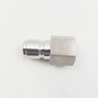 Raccord rapide Maxi en acier inoxydable haute pression 1/2'' BSP, prise femelle avec filetage BSP