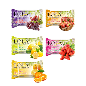 OEM 80g lavaggio del corpo mela fragola sapore di frutta saponi da bagno essenziale sapone <span class=keywords><strong>Bar</strong></span> per la pulizia di base - Product Image 1