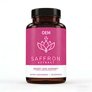 Cápsulas de extracto de azafrán OEM/ODM, suplemento de pérdida de peso natural para adultos, soporte del estado de ánimo y control del apetito, píldora vegana - Product Image 1