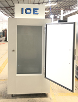 Congélateur de bac à glace pour stockage de glace, congélateur à glace commercial, bac de stockage de glace pour refroidisseur extérieur, machine à ensacher de glace