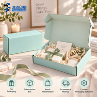 Boîte d'expédition pliable en carton ondulé personnalisée, imprimée sur mesure, avec pelliculage mat, écologique, pour emballage de cadeaux d'anniversaire et de fêtes