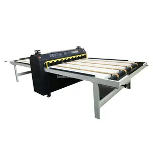 Semi Automatische Ce Flat Bed Roller Druk Stansmachine Kreuken Machine Fabriek