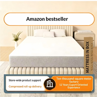 Matelas à ressorts enroulé compressé, extra doux, épaissi, 200 mm d'épaisseur, haute résilience, mousse haute densité, hôtel, appartement