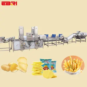 Manufacturing Frying Production Line Fully Automatic Lays Potato Chips French Fries Making Machine Price
