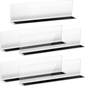 Diviseur d'étagère de supermarché Hookei à prix compétitif, en forme de L, transparent, en PVC et PET - Product Image 2