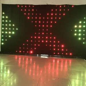 Сценическая гибкая ткань RGB светодиодная видео занавеска дисплей полноцветная занавеска P10 P18 P20 фон Звездная ткань занавес стены - Product Image 3