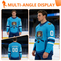Maillot de hockey sur glace unisexe personnalisable avec nom et numéro du joueur, vêtements de sport durables pour adultes avec nom d'équipe, service OEM en promotion