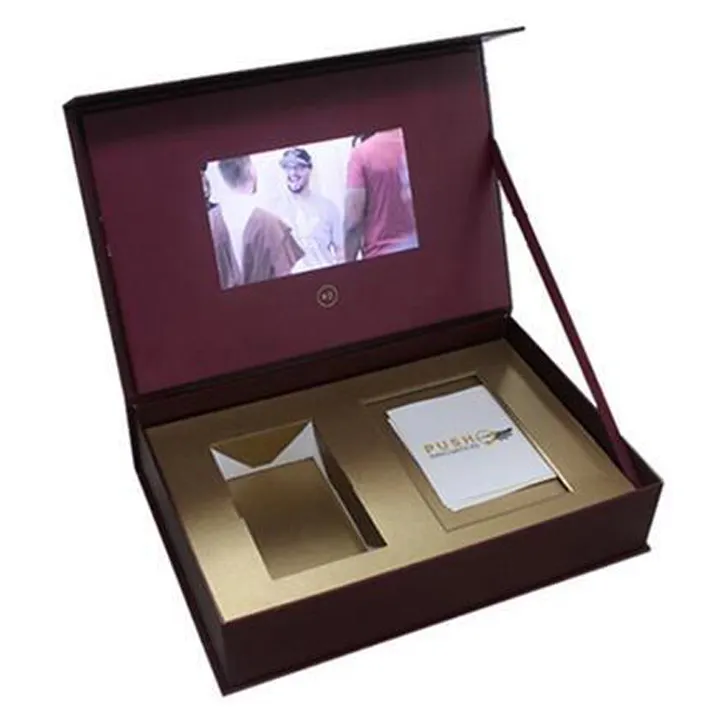 Custom Box Size Afdrukken Lcd-Scherm Box Lcd Video Geschenkdoos Voor Marketing