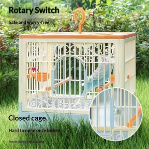 <span class=keywords><strong>Cage</strong></span> pour oiseaux de compagnie en plastique de qualité alimentaire, fournitures ménagères, villa pour perroquets, grande <span class=keywords><strong>cage</strong></span> respirante anti-évasion - Product Image 5