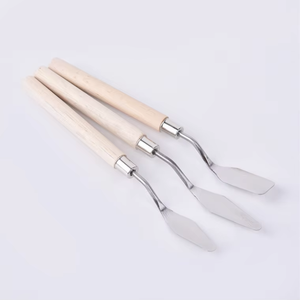 سكين لوحة الرسم الزيتي الاحترافي من الفولاذ المقاوم للصدأ قطعة واحدة بالجملة - Product Image 6