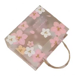 Custom Logo Printed Foldable PVC Material Handbag Waterproof Plastic Storage <b>Bag</b> for Home Organization - Product Image 2