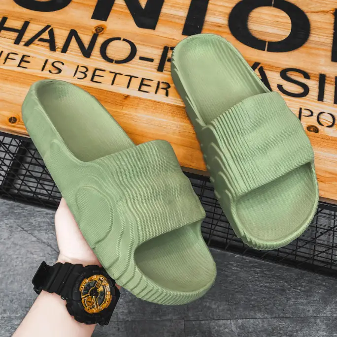 Factory eva flip flops summer beach Stylish Outdoor Casual Thick EVA Slippers for women men Shower Bathroom Sandals Slippers