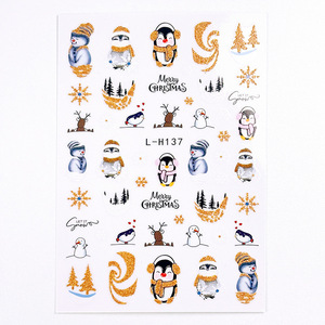 Autocollants pour ongles d'<span class=keywords><strong>hiver</strong></span> de Noël 2025 avec un design scintillant - Product Image 2