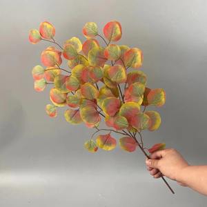 Décoration de table populaire en plastique, plante d'eucalyptus, branche unique de feuille d'eucalyptus, branches d'arbre artificielles - Product Image 5