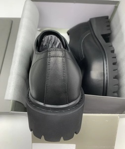 Chaussures Derby en Cuir de Vachette Noires pour Hommes 2026 – Bout Large, Semelle Épaisse, Style Tendance Designer – Idéales pour Tenues Formelles, Professionnelles et Décontractées – Vente en Gros - Product Image 5