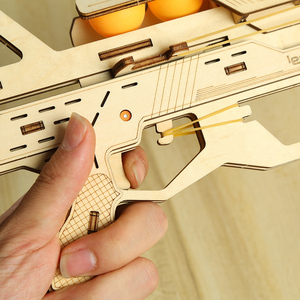 Modèle <span class=keywords><strong>mécanique</strong></span> de pistolet Alpha V1 fabriqué <span class=keywords><strong>en</strong></span> Chine, <span class=keywords><strong>puzzle</strong></span> <span class=keywords><strong>en</strong></span> <span class=keywords><strong>bois</strong></span> <span class=keywords><strong>3D</strong></span> à assembler - Product Image 2