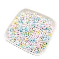 Perles de verre macaron givrées de haute qualité de 3 mm, accessoires de bijouterie DIY en vrac pour bracelets et colliers.