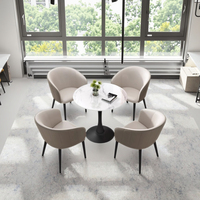Fauteuil de réception en cuir avec structure en fer de style nordique moderne pour salon et hôtel, petit mobilier de bureau et de loisirs