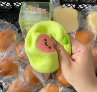 Jouet Squishy Avocat à Remontée Lente, Réaliste, Anti-Stress, Sensoriel, Fidget Toy, Visage de Cœur, Vente en Gros, Boîte de Présentation, Cadeau