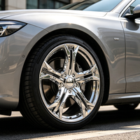 BORSU Forged One-piece Customized 5x114.3 5x130 5x108 untuk Velg C8 Sf90 Chrome Cekung Mewah 15-26 Inch Roda Mobil Mewah