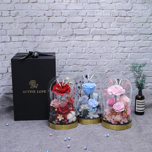 Regalos de San Valentín Eternos y Lujosos, Caja de Regalo con Rosa <span class=keywords><strong>Encantada</strong></span>, Rosa Preservada y Estabilizada para Siempre en Cúpula de Cristal, Regalo de Navidad o Graduación - Product Image 4