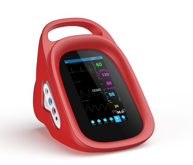 Handheld Vet Monitor Portable Multi Parameter Patient Monitor for Hospital Clinic Vital Signs Real Time Monitoring