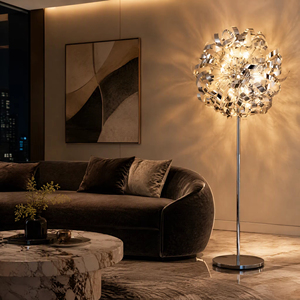 Lampe de sol de luxe Sputnik Fireworks pour salon, chambre, hôtel, lampe de sol moderne en forme de pissenlit - Product Image 3