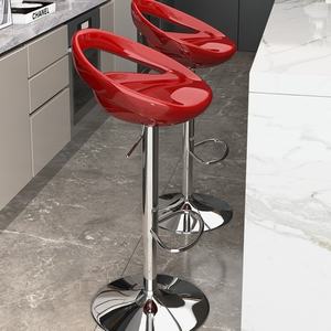 Comptoir de <span class=keywords><strong>caisse</strong></span> rond moderne et économique pour hôtel, en plastique, style américain, avec tabouret haut blanc - Product Image 3