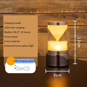 Lampe de table d'ambiance LED rechargeable, veilleuse à dégradé multicolore, lampes de table LED colorées pour bar, club, restaurant - Product Image 3