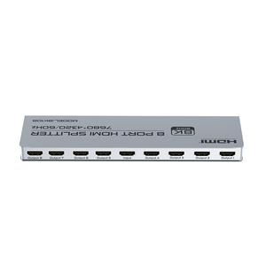 ตัวแยกสัญญาณ <span class=keywords><strong>HDMI</strong></span> <span class=keywords><strong>8K</strong></span> 8พอร์ต FJ-8K108 7680*4320 @ 60Hz <span class=keywords><strong>2.1</strong></span>สินค้าใหม่ - Product Image 3