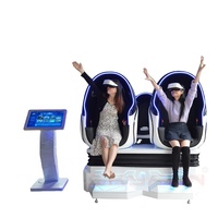 Chaise œuf de réalité virtuelle à double siège, simulateur de cinéma 9D pour centre commercial, salle d'arcade et équipement de parc à thème