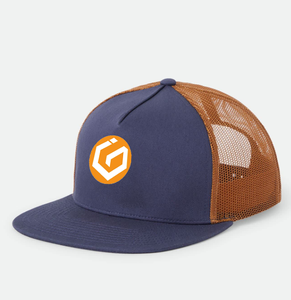 Casquette de camionneur classique à 5 panneaux avec logo brodé sur mesure Casquette de baseball à mailles ajustables en polyester tissé formel en coton tissé avec étiquette - Product Image 1