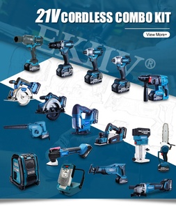 Ekiiv Trung Quốc Nhà Máy Xách Tay Máy Khoan Không Dây Thiết Lập Giá Tốt Nhất Max 21V 18V Lithium Ion Không Dây Combo Bộ Dụng Cụ 15 Mảnh - Product Image 3