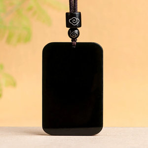 Natural aged Hetian jade, <b>black</b> jade, plain jade pendant, Buddha figurine, unisex jade charm, jade plaque wholesale - Product Image 2