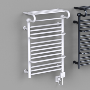 AVONFLOW Salle de bain Chauffage électrique Noir Blanc Anthracite Couleur <span class=keywords><strong>Serviette</strong></span> Radiateurs Chauffe-serviettes Porte-serviettes Design Radiateur - Product Image 2