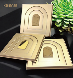 Paneles de Pared Modulares <span class=keywords><strong>3D</strong></span> en Dorado Champán Brillante, Resistentes al Agua, <span class=keywords><strong>para</strong></span> Decoración de Salas de Estar, Hoteles y Fondos de TV - Product Image 6