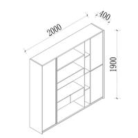Armoire de bureau moderne et simple avec penderie rétractable, en MFC, matériau écologique, idéale pour le bureau