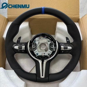 Volant en cuir Alcantara véritable M Performance F20 F22 F30 F32 F10 F12 F07 F01 pour <span class=keywords><strong>BMW</strong></span> avec palettes de changement de vitesse - Product Image 1