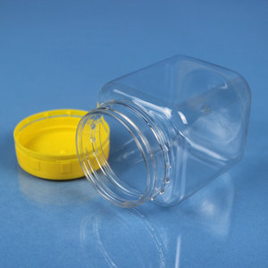 Envases de Plástico PET Cuadrados de Boca Ancha de 200ml, 320ml y 400ml para Miel de Manuka, Grado Alimenticio, con Tapa de Rosca a Prueba de Manipulación - Product Image 4