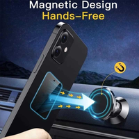 Support de téléphone magnétique pour voiture, support de téléphone universel magnétique à rotation de 360 degrés pour tableau de bord IPhone 15