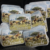 Patch souvenir Nairobi Kenya, patchs brodés personnalisés sur le thème du safari africain pour vestes