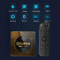 G96 Max A13 Android 13 TV Box RK3528 Quad Core 4GB+128GB WiFi 6 AV1 8K IPTV NF OTT Pemutar Media Streaming