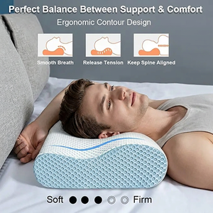 Almohada de Soporte Cervical al por Mayor, Almohada de Espuma Viscoelástica con Contorno de Mariposa para Alivio del Dolor y Anti-Ronquidos, para Dormir en la Cama - Product Image 3
