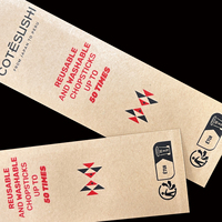 Sacs d'emballage personnalisés en papier PE composite, qualité alimentaire, pochettes laminées en papier, forme longue et cylindrique pour baguettes