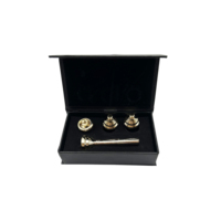 SEASOUND High Quality Copper Trumpet Mouthpiece Set Silver & Gold Plated MPTR401S2 Paper Box Packaging Sizes 1C-7C