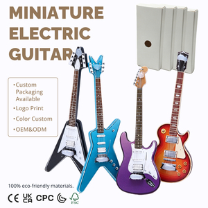 Guitares électriques miniatures en bois à l'échelle 1:12, 4 styles, accessoires de scène pour <span class=keywords><strong>maison</strong></span> de poupée, Flying V, Les <span class=keywords><strong>Paul</strong></span>, Strat, décoration, vente en gros - Product Image 1