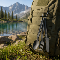 Sports de plein air personnalisé Silicone pliable Pot pliant Camping bouilloire étendre bol pliable tasse à boire tasse mess Kit accessoires