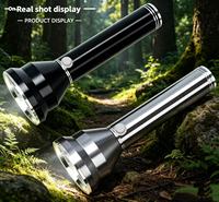 Lampe de poche LED en alliage d'aluminium, lumière forte, batterie au Lithium rechargeable par USB, SOS, multifonctionnelle, Portable, haute puissance, faisceau de 500m +